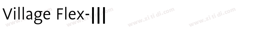 Village Flex字体转换